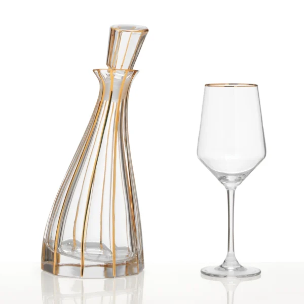 Σετ ποτηρι και καράφα γάμου