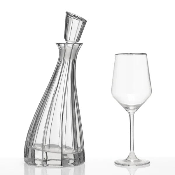 Σετ ποτήρι και καράφα γάμου