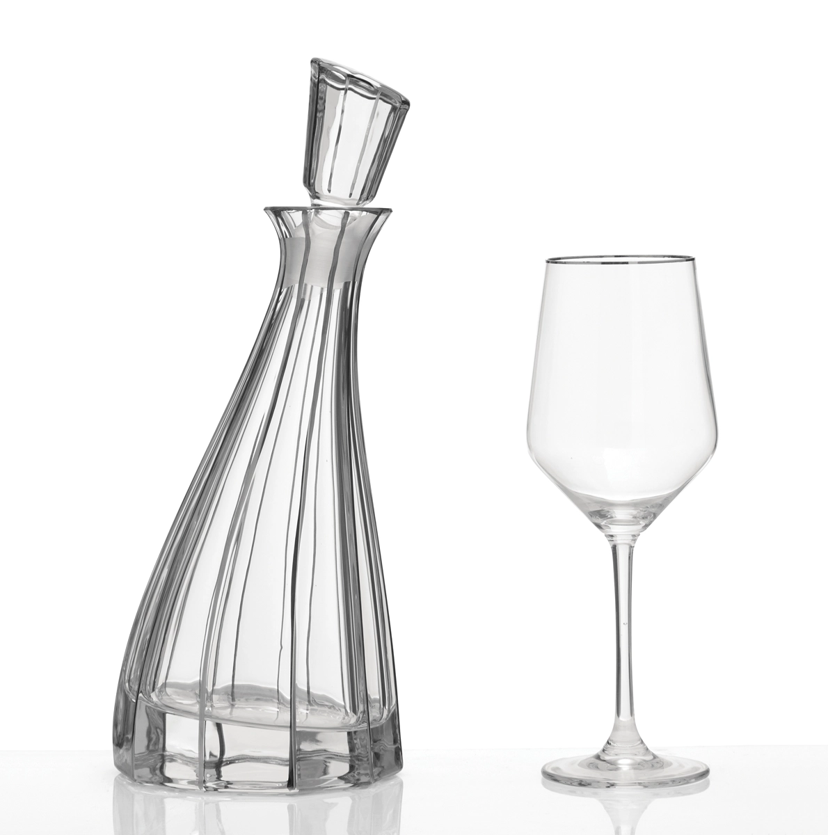 Σετ ποτηρι και καράφα γάμου