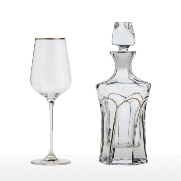 Σετ ποτήρι και καράφα γάμου