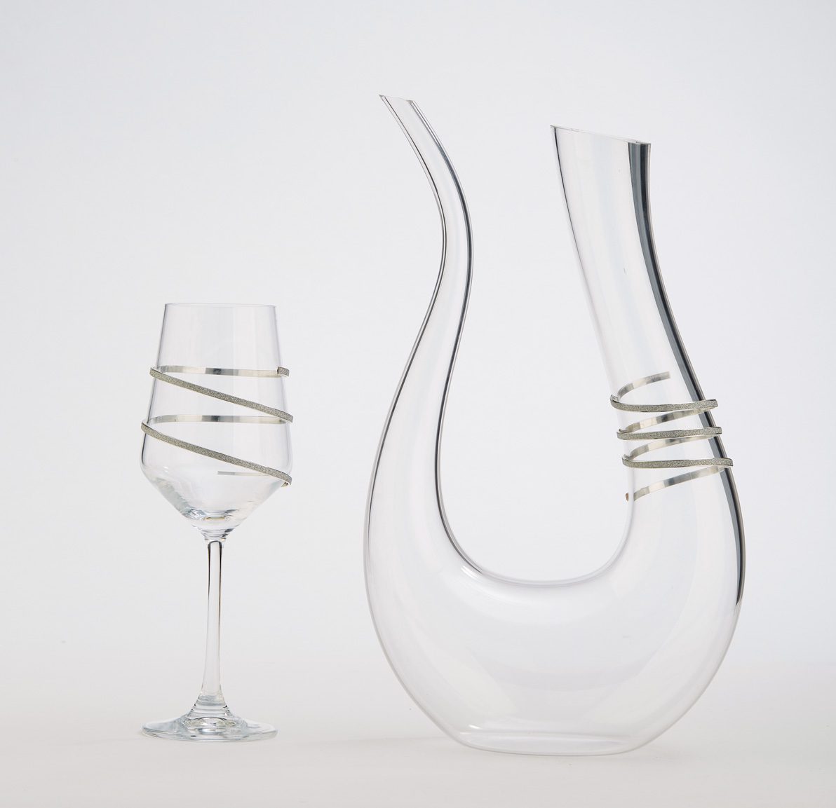 Σετ ποτηρι και καράφα γάμου