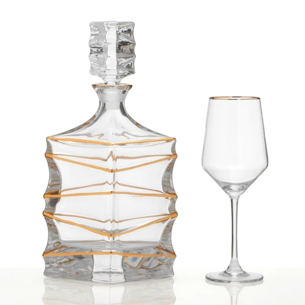 Σετ ποτηρι και καράφα γάμου