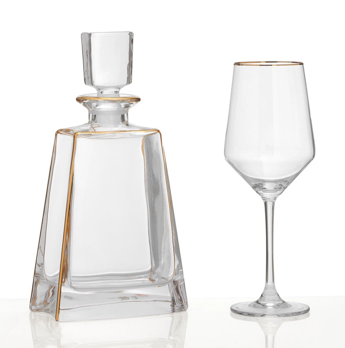 Σετ ποτηρι και καράφα γάμου