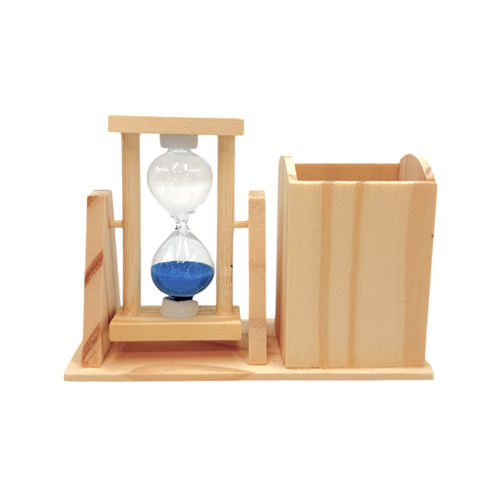 Mπομπονιερα Bαπτισης Μολυβοθηκη Με Σιελ Κλεψυδρα