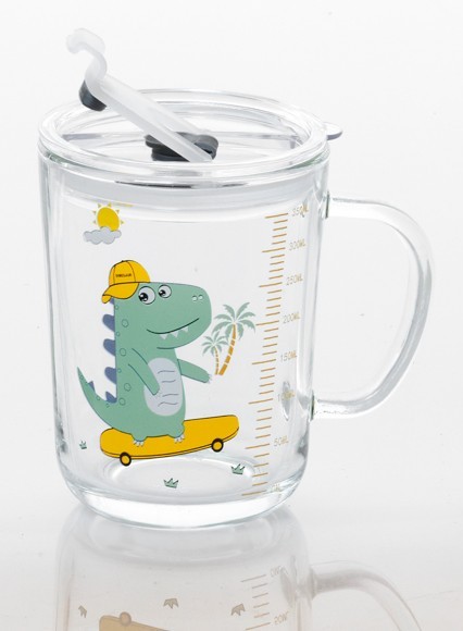 Μπομπονιερα Βαπτισης Ποτηρι Δεινοσαυρακι Με Καπακι